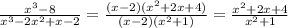 \frac{x^3-8}{x^3-2x^2+x-2}= \frac{(x-2)(x^2+2x+4)}{(x-2)(x^2+1)}= \frac{x^2+2x+4}{x^2+1}