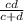 \frac{cd}{c+d}