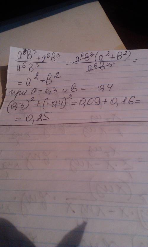 1)4a+8b/4a= 2)5x-10y/3x-6y= 3)x^2-25/2x-10= 4)6x^2-3x/4-8x= 5)m^2-16/m^2+8m+16= 6)b^5-b^3/b^2-b^4= 7