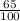 \frac{65}{100}