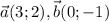 \vec{a}(3;2), \vec{b}(0;-1)