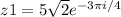 z1=5 \sqrt{2} e ^{-3 \pi i/4}