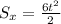 S_{x} = \frac{6 t^{2} }{2}