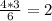 \frac{4*3}{6} =2