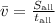 \bar v=\frac{S_\mathrm{all}}{t_\mathrm{all}}