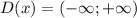 D(x) = (- \infty; + \infty)