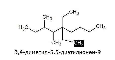 Как написать формулу 2,3 диметил-5 пропилоктан -7, 3,4диметил 5,5 диэтилнонен-8?