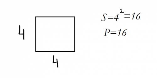 Начертите квадрат у которого сторона равна 4 см найдите его площадь и периметр закрасьте одну четвер