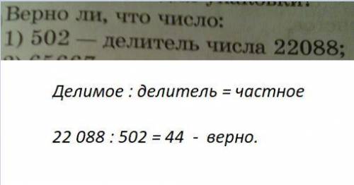 Верно ли,что число: 502-делитель числа 22088