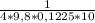 \frac{1}{4*9,8*0,1225*10}