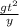 \frac{g t^{2} }{y}