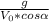 \frac{g}{V_0 * cos \alpha }