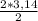 \frac{2*3,14}{2}