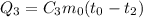 Q_3=C_3m_0(t_0-t_2)