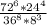 \frac{72^6 * 24^4}{36^8 * 8^3}