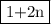 \fbox{1+2n}