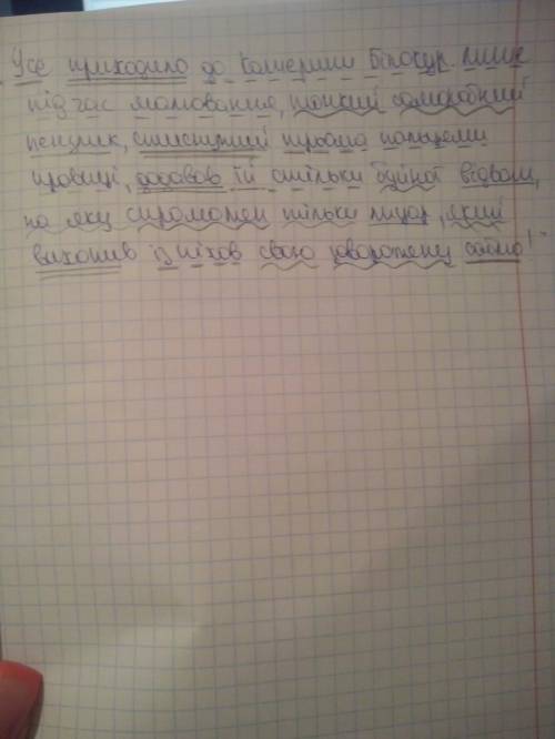 Зробіть синтаксичний розбір речення, будь ласка ть! усе приходило до катерини білокур лише під час