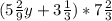 (5 \frac{2}{9}y+ 3\frac{1}{3}) *7 \frac{2}{3}