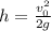 h = \frac{ v_0^{2} }{2g}