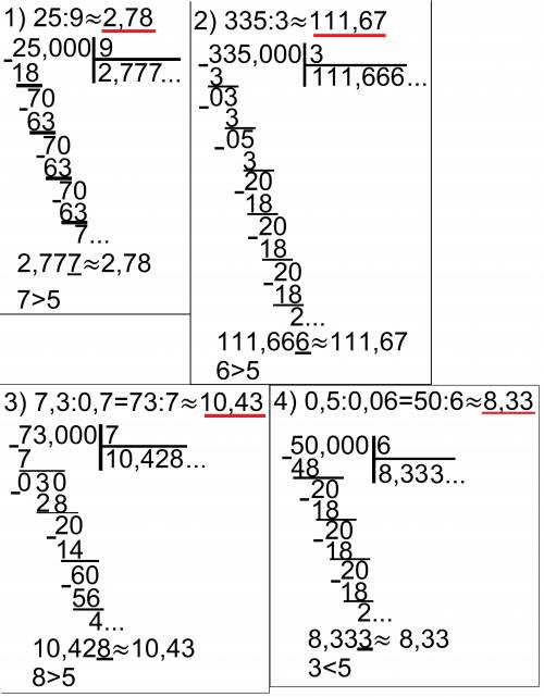 1.вычислить: 1) 2,8: 14/15 2) 1,8·2 2/3 3) (3 1/3)² · 0,6 4) (-0,8)²÷0,4 2.выполнить деление с точно