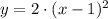 y=2\cdot (x-1)^2