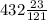 432 \frac{23}{121}