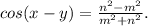 cos(x-y)= \frac{n^{2}-m^{2}}{m^{2}+n^{2}}.