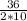 \frac{36}{2*10}