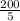 \frac{200}{5}