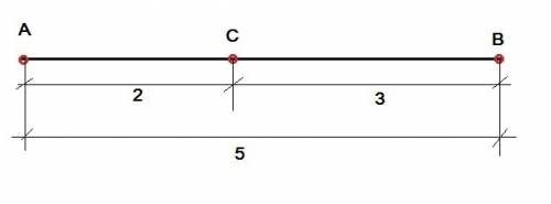 30 длины отрезков ас и ав относятся как 2: 5 (2к5) чему равно отношение ас : св, св : ав, ав : ас, а