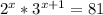 2^x*3^{x+1}=81