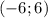 ( - 6 ; 6 )