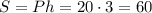 S=Ph=20\cdot3=60