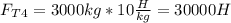 F_T_4=3000kg*10 \frac{H}{kg} =30000H