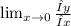 \lim_{x \to 0} \frac{Δy}{Δx}