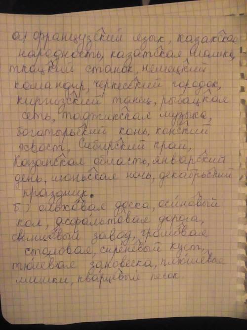 Образуйте от данных слов имена прилагательные с указанными суффиксами; напишите их вместе с подходящ