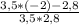 \frac{3,5*(-2)-2,8}{3,5*2,8}