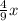 \frac{4}{9} x