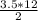 \frac{3.5*12}{2}