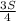 \frac{3S}{4}