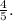 \frac{4}{5} .