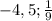 -4,5 ; \frac{1}{9}