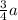 \frac{3}4a}