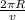 \frac{2 \pi R}{v}