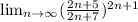 \lim_{n \to \infty} ( \frac{2n+5}{2n+7})^{2n+1}