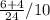 \frac{6+4}{24} / 10