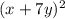 (x+7y)^{2}