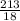 \frac{213}{18}