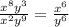 \frac{x^8y^3}{x^2y^9}= \frac{x^6}{y^6}