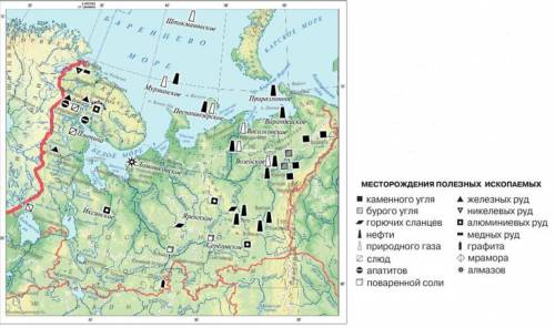 Какие месторождения полезных ископаемых европейского севера